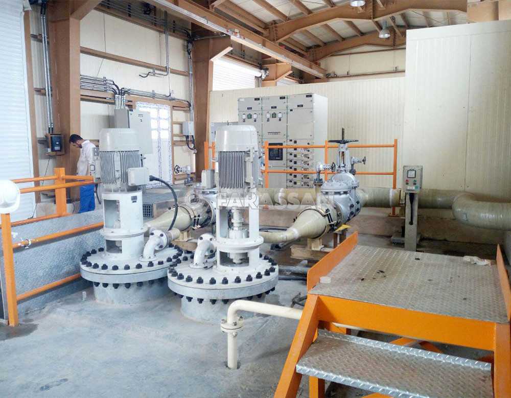 پروژه های آب و فاضلاب شرکت تولیدی صنعتی فراسان- لوله GRP